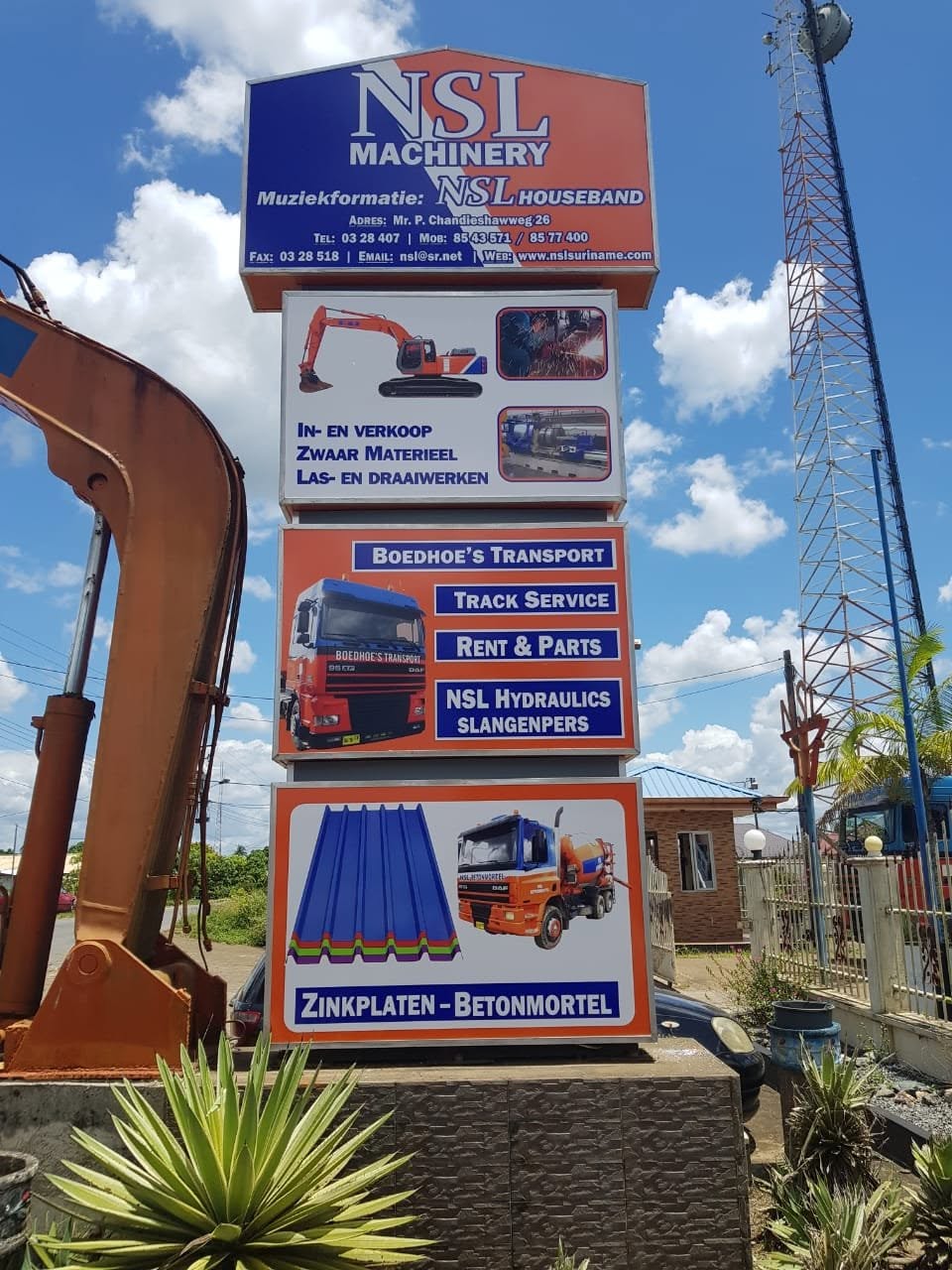 NSL Machinery projectbord